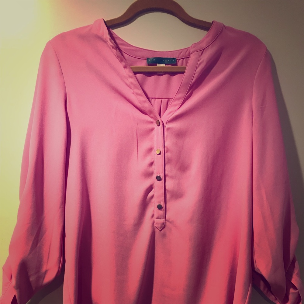 Pim + Larkin pink blouse